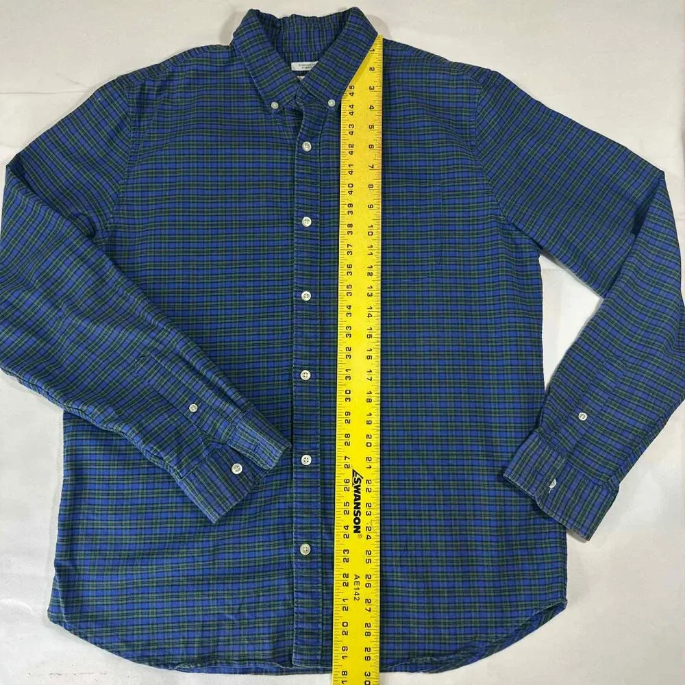 GAP Men’s L Standard Fit‎ Stretch Plaid Button-Down Shirt - Picture 6 of 14